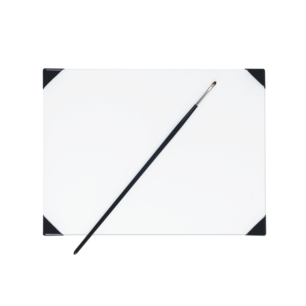 POSH Table Top Palette Glass White